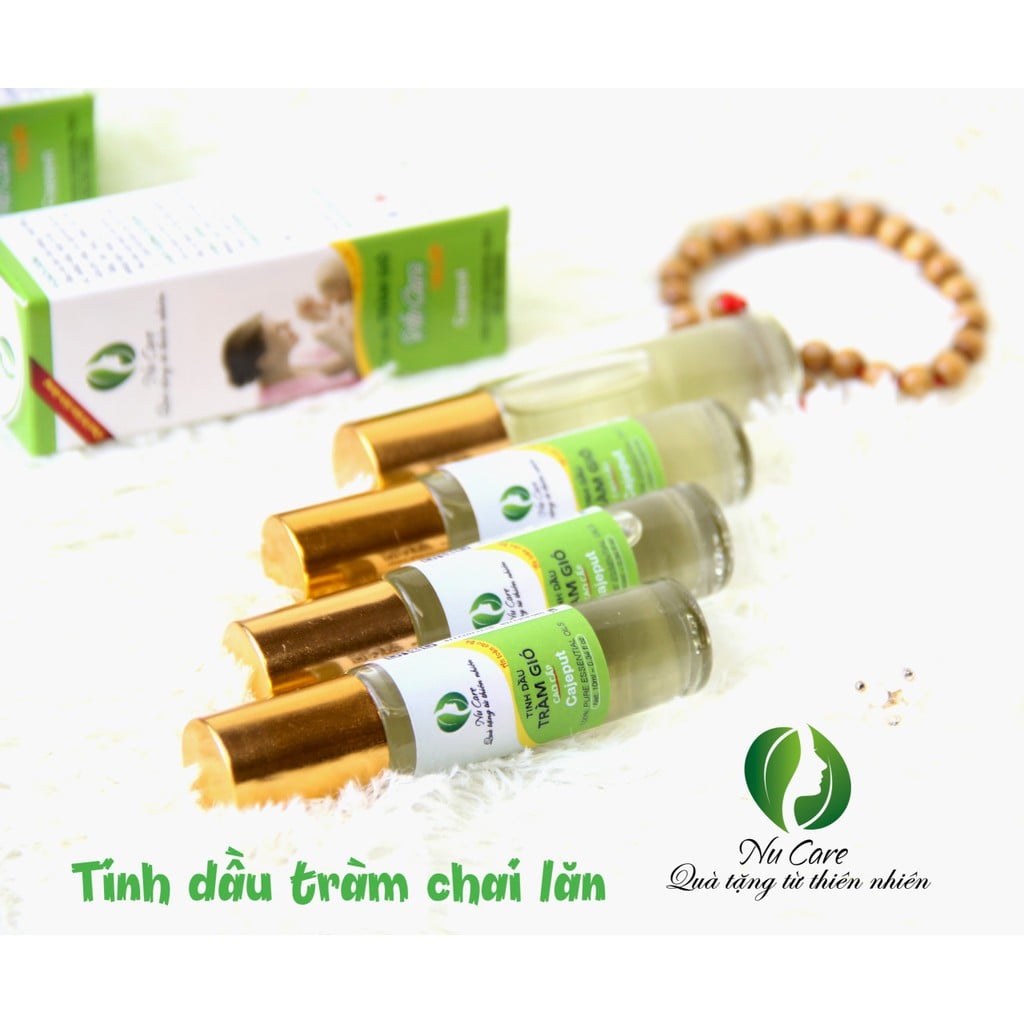 Tinh Dầu Tràm Gió Dạng Lăn Nguyên Chất Nucare 10ml