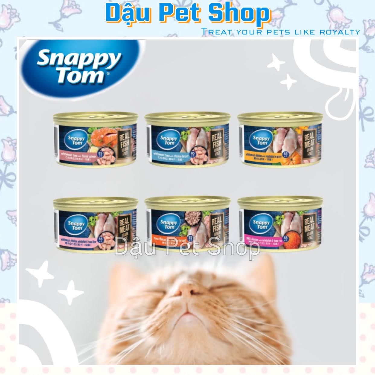 Pate Snappy Tom Premium lon 85g cho mèo
