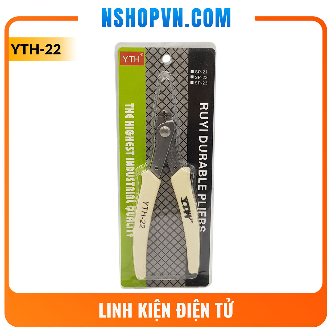 Kìm cắt chân linh kiện Thép không gỉ YTH-22 mỏ cong 60 độ