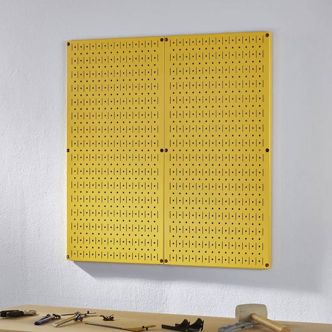 Bộ 2 Bảng treo dụng cụ Pegboard đứng 80×40 – Vàng