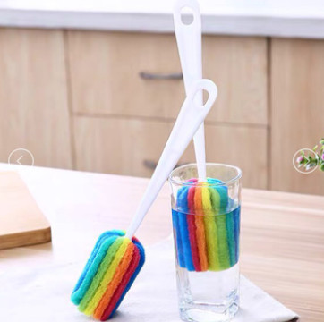 CÂY CỌ RỬA CỐC CHÉN BÌNH SỮA CỌ LY ( XỐP 7 MÀU)