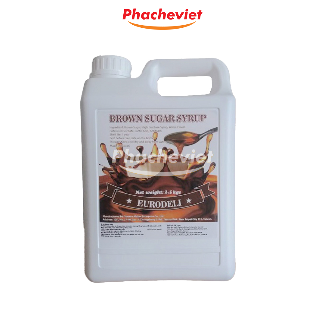 Syrup Đường Đen Eurodeli 2,5Kg
