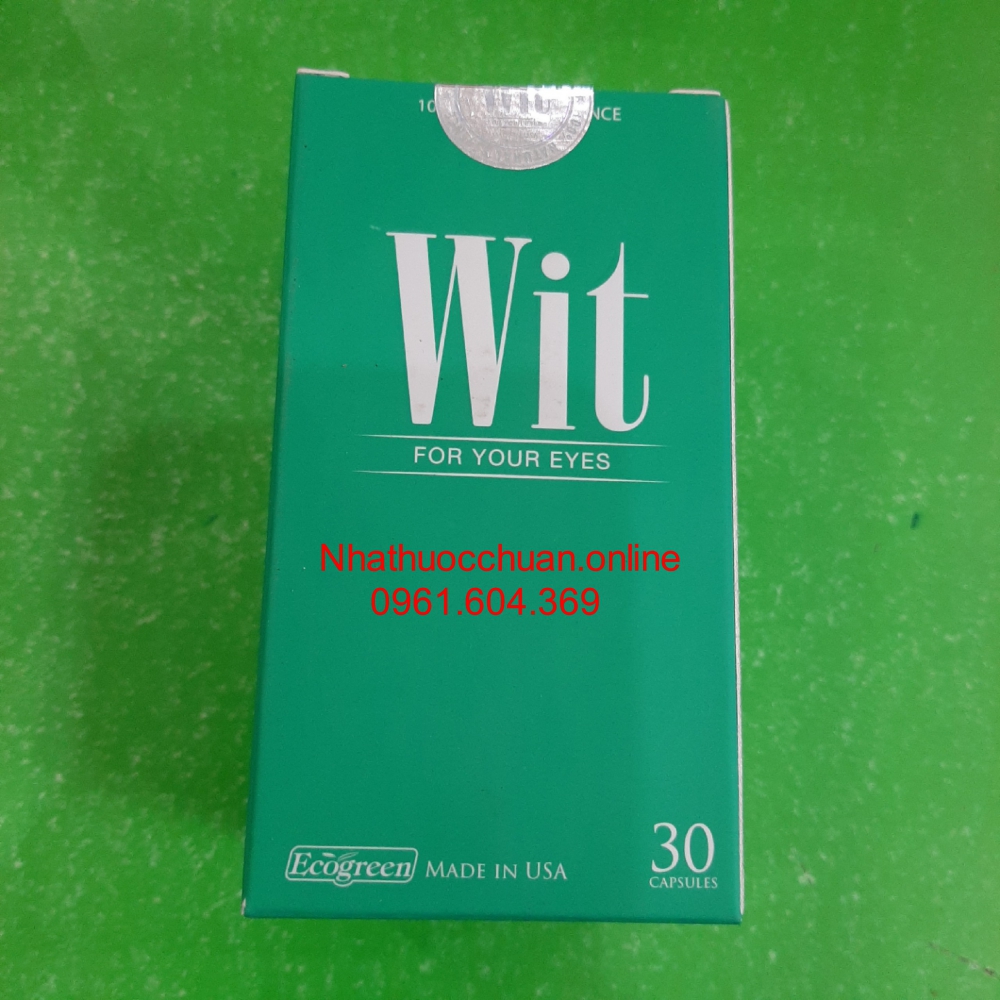 Wit tăng cường thị lực, giảm mỏi mắt, mờ mắt ( hộp 30 viên)