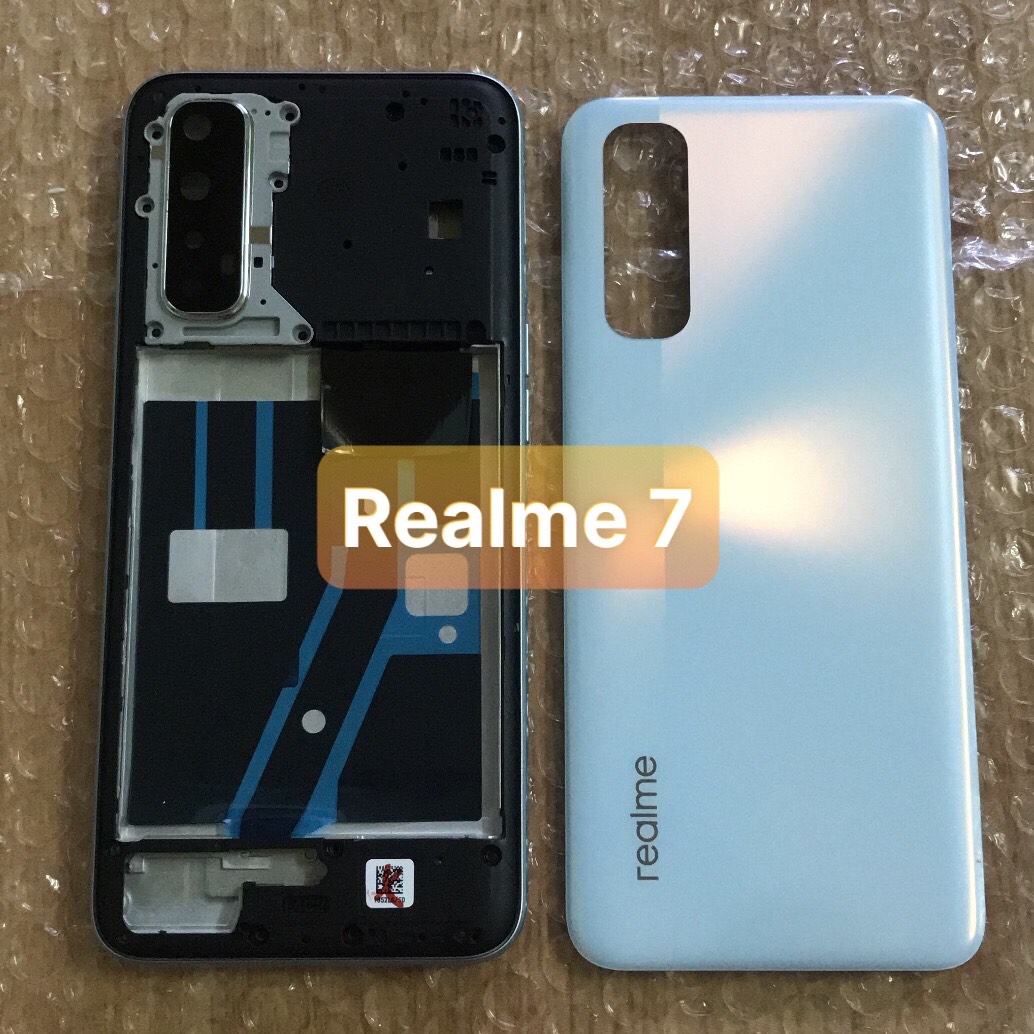 Bộ vỏ zin new Realme 7 (bộ có lưng sườn phím kính camera)