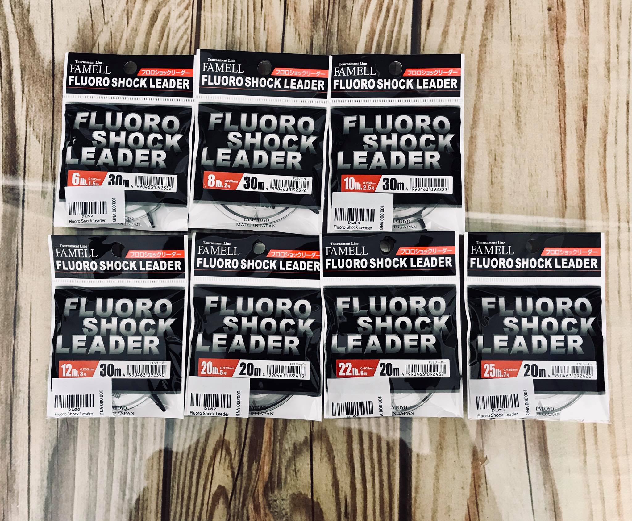 DÂY FLUORO SHOCK LEADER DÙNG LÀM LINK, THẺO CÂU CÁ