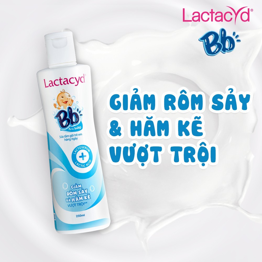 Sữa tắm gội trẻ em Lactacyd BB Chai 250ml Chính hãng