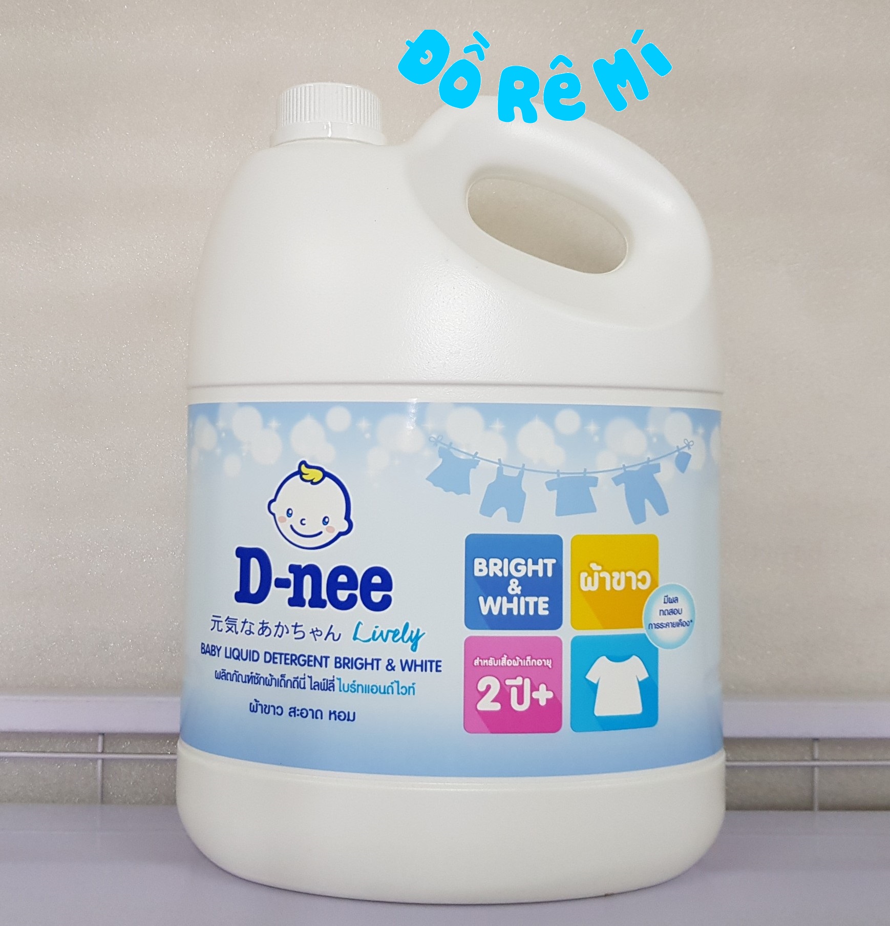 [HCM]Nước giặt xả Dnee 3000ml - Màu Trắng