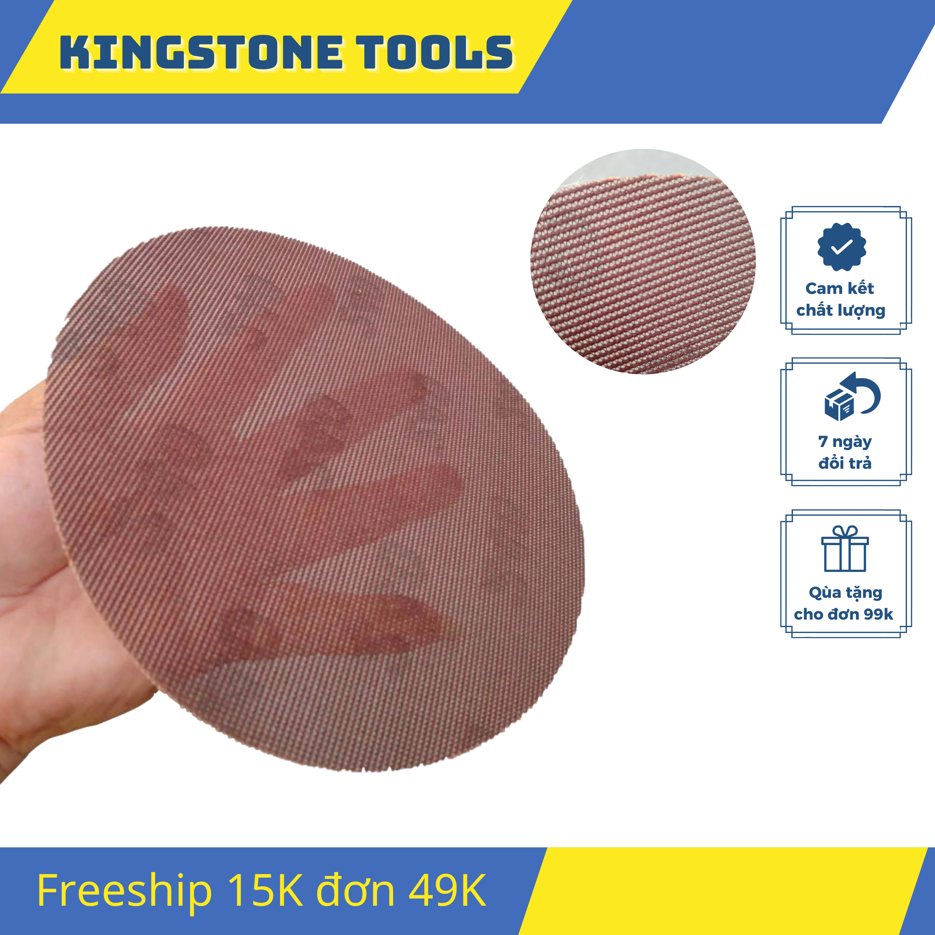 Nhám chà tường nhám lưới tròn hạt 150, 180,240