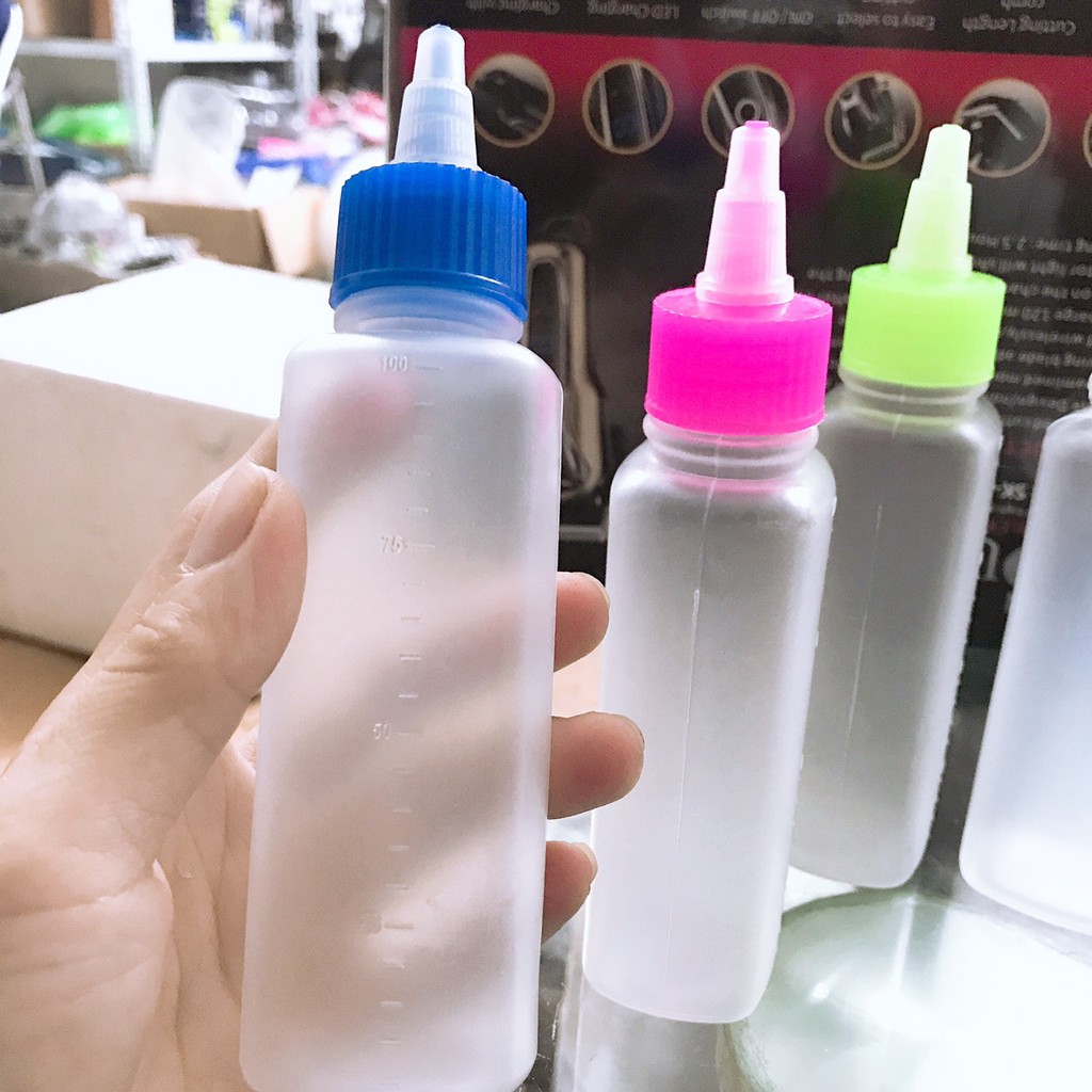 Bình châm thuốc uốn nắp nhọn chai 100ml