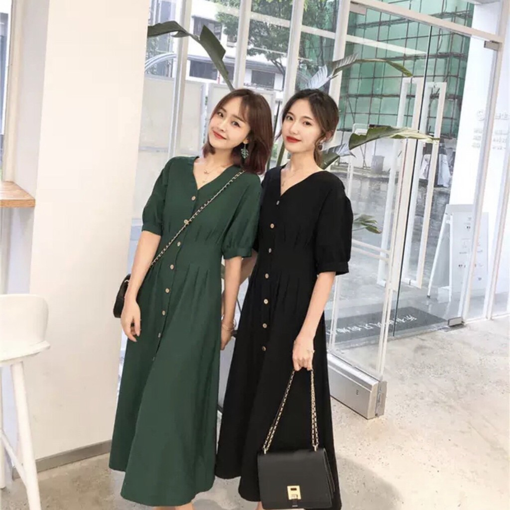 Mdi Sleeveless Dress V-neck Shirt 2 Colors - DX315