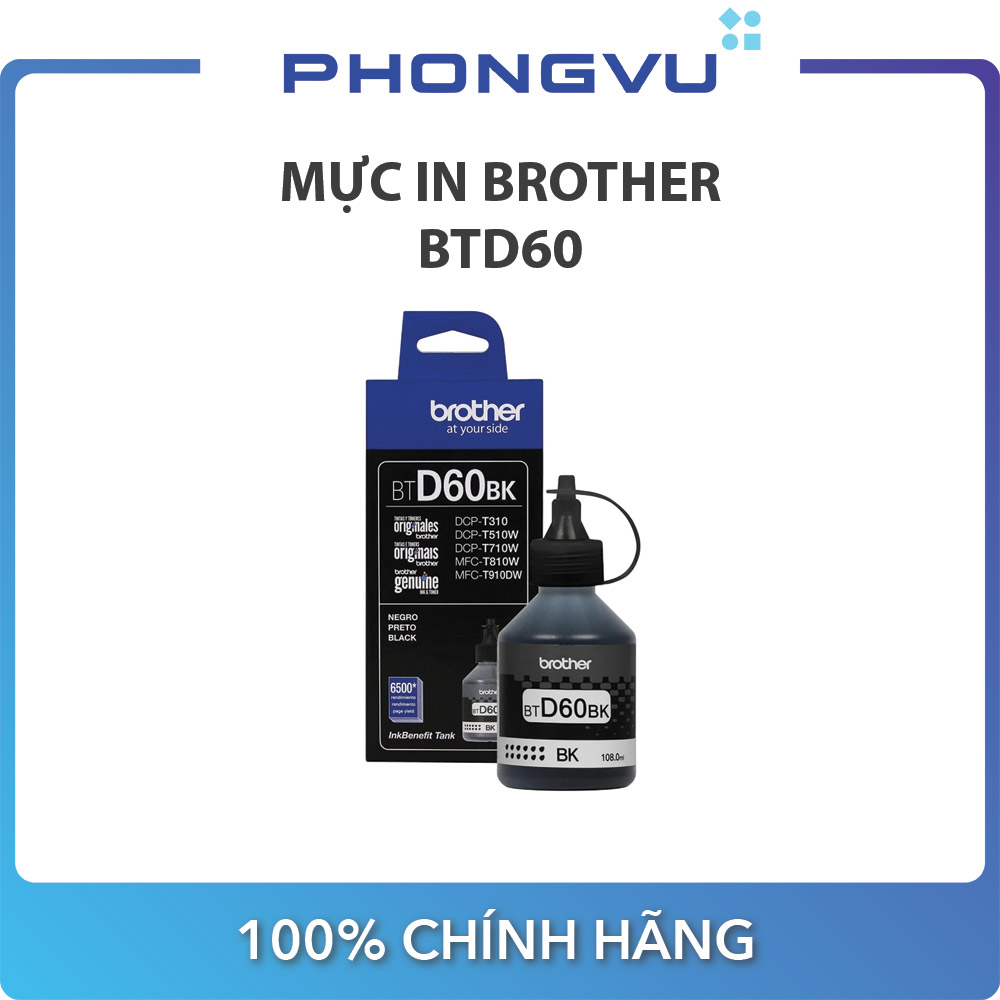 Mực in brother btd60bk
