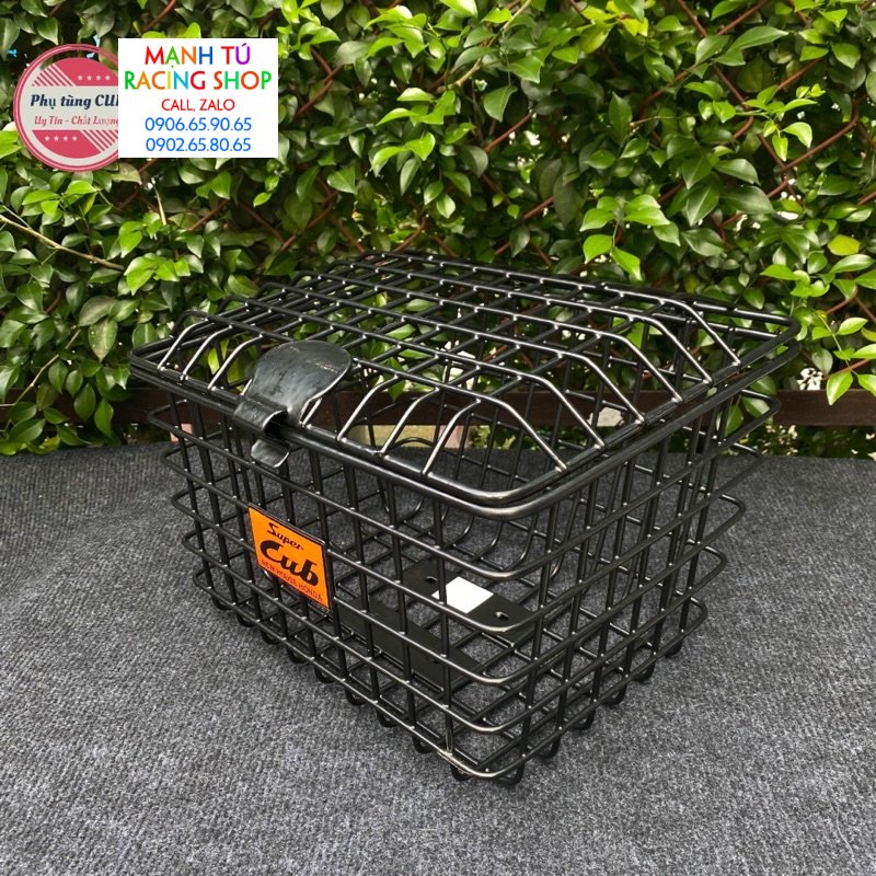 Rổ xe cub, dream dày dặn có kèm nắp chắc chắn ( có bát gắn đầy đủ )