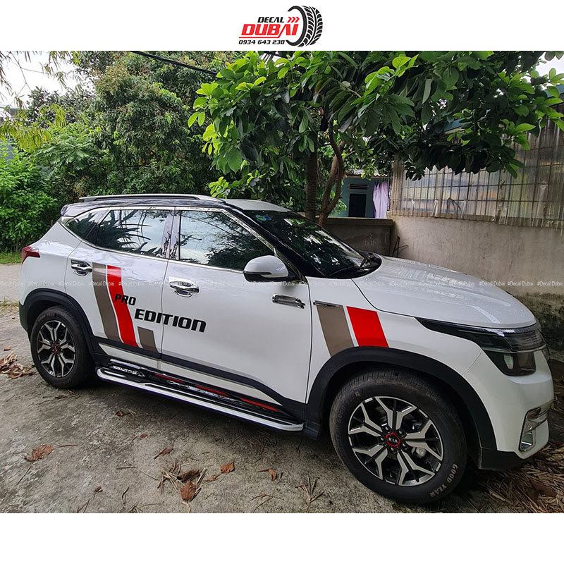 Tem Dán Sườn Xe Kia Seltos Pro Edition