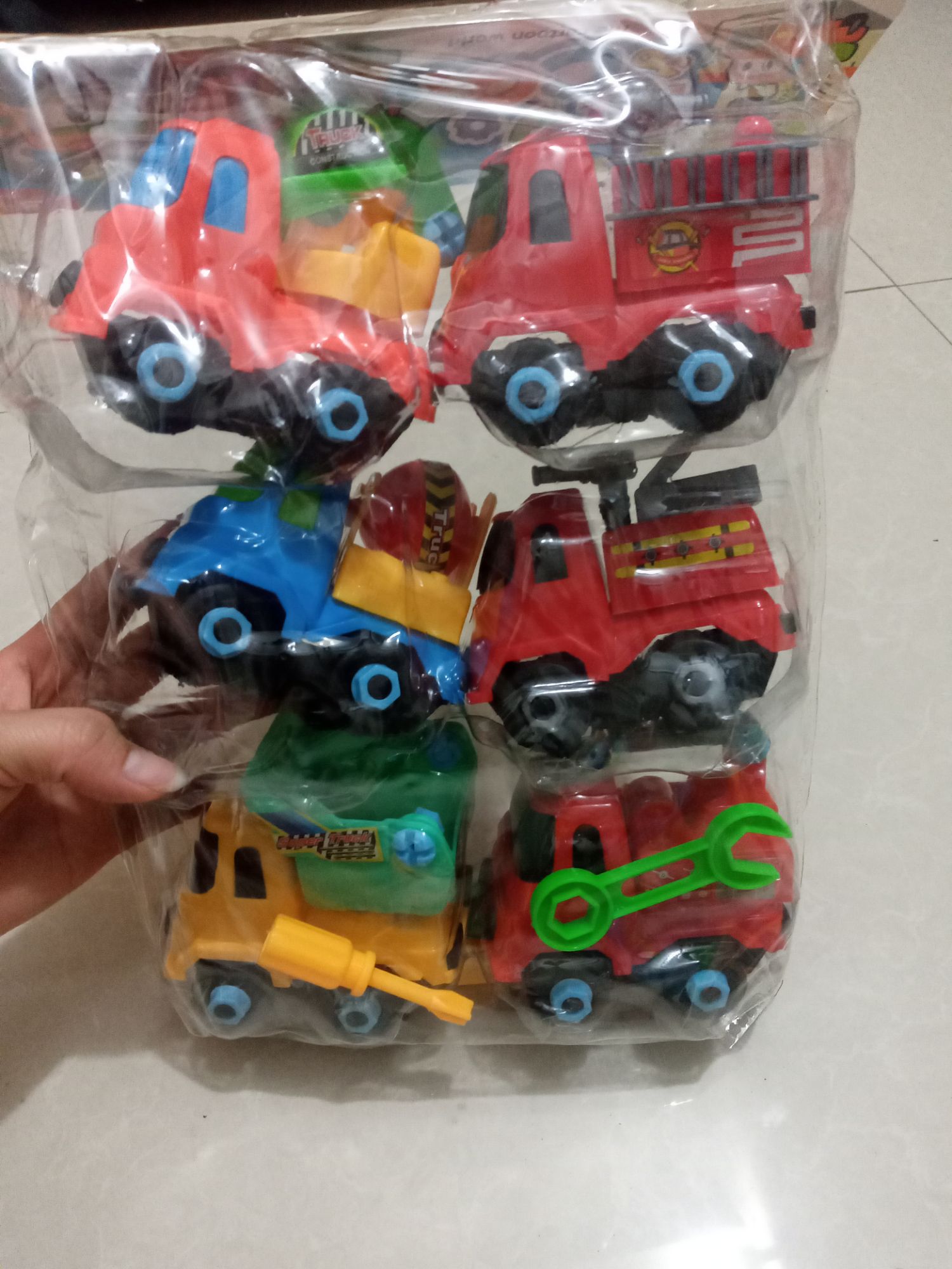 ĐỒ CHƠI TÚI XE CÔNG TRÌNH LẮP RÁP THÔNG MINH