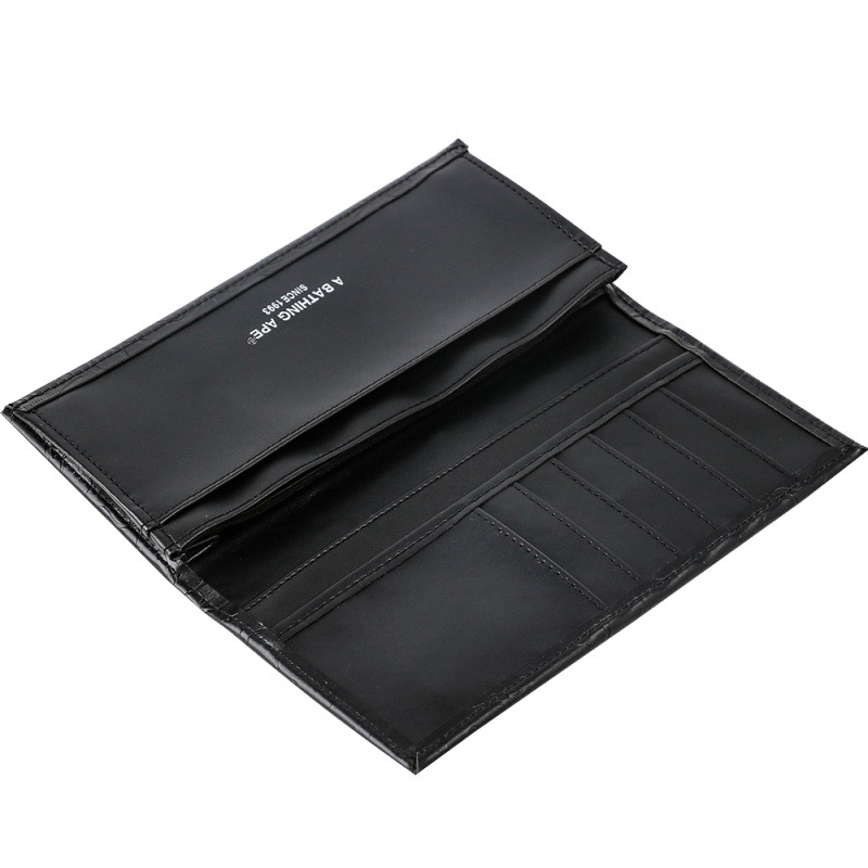 [Giá hủy diệt] Ví BAPE cao cấp chuẩn AUTH Bape Wallet Ví da Bóp da cao cấp [Full box]