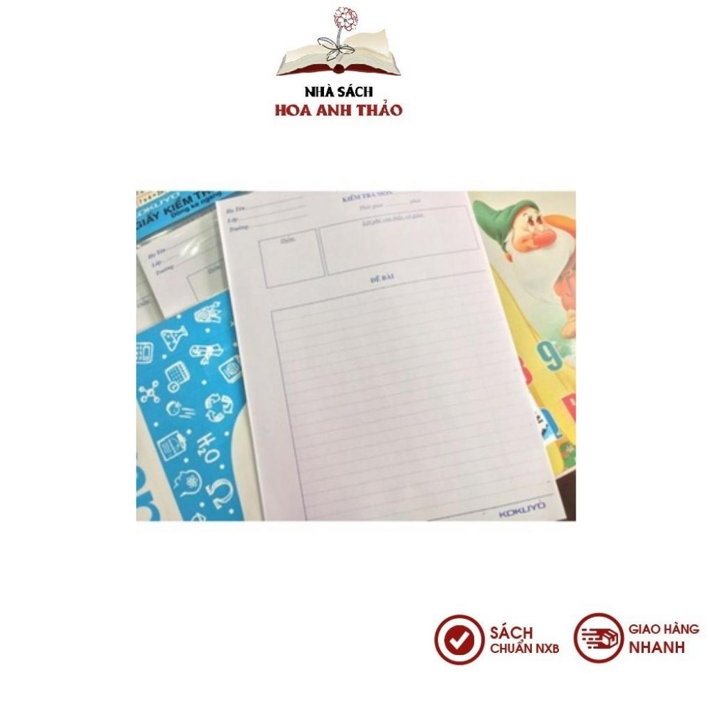 Giấy Kiểm Tra Cấp 2 Campus – Dòng Kẻ Ngang 7mm