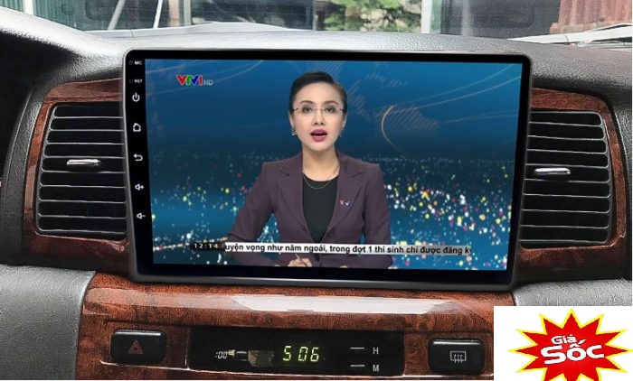 Mặt dưỡng màn hình android cho xe TOYOTA ALTIS 2003-2007