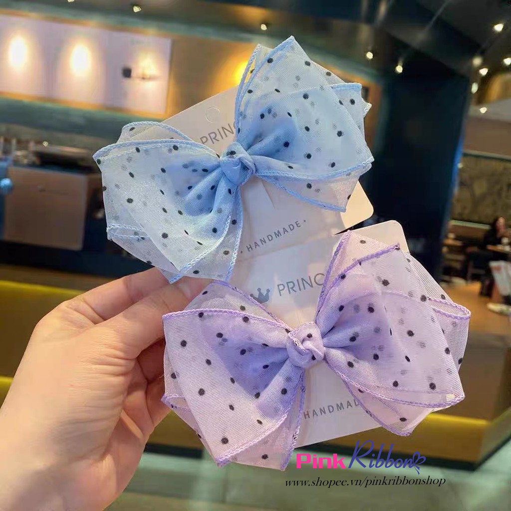 Voan viền bô đê chấm bi 5cm