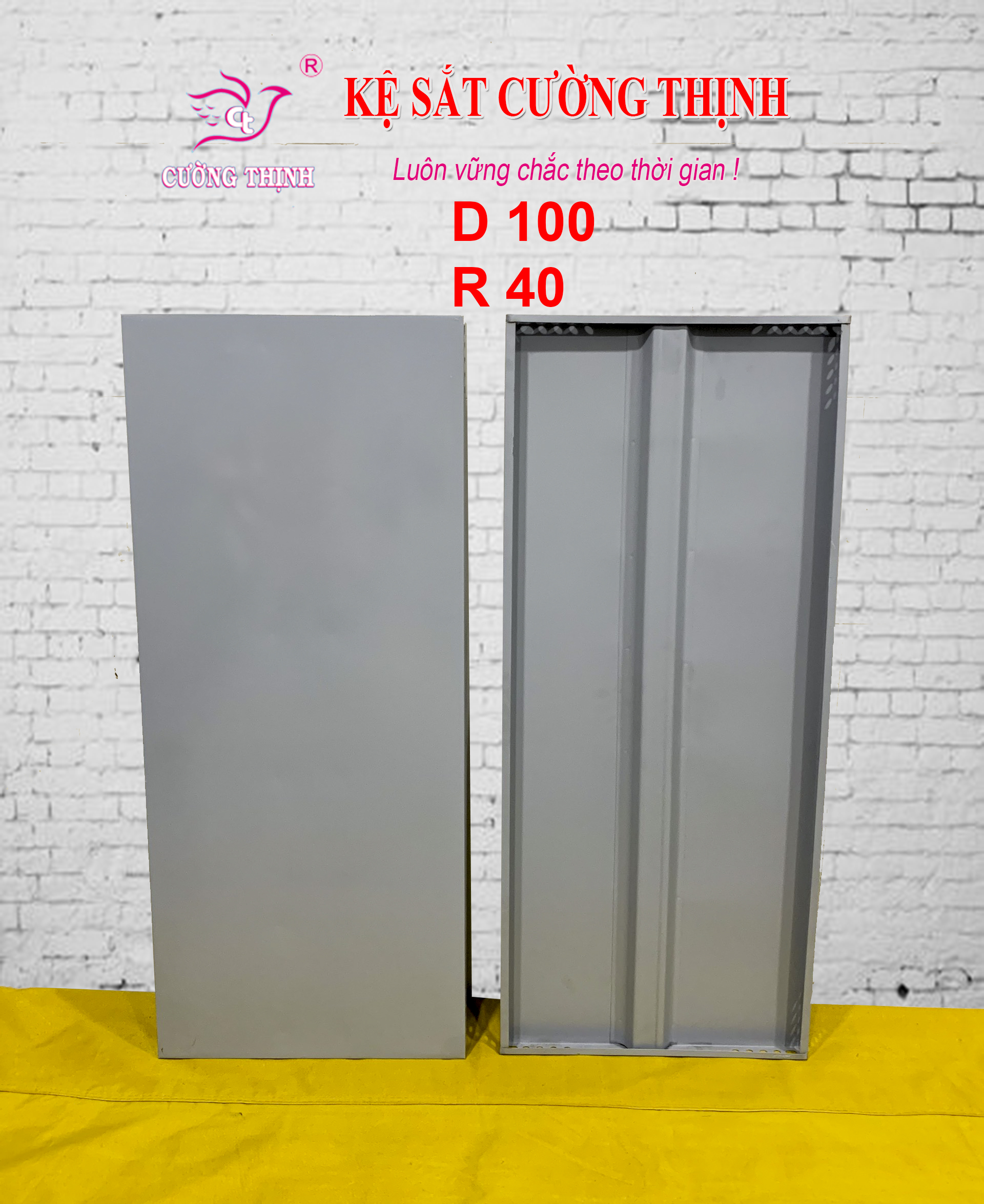 Mâm sắt dài 100cm x rộng 40cm - Lắp ráp kệ sắt đa năng
