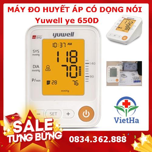 Máy đo huyết áp có dọng nói tiếng việt Yuwell YE 650D