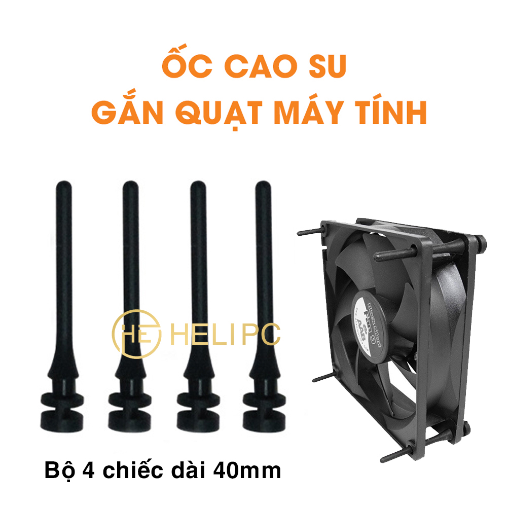 Ốc cao su gắn quạt máy tính - Ốc fan case cao su – Bộ 4 ốc