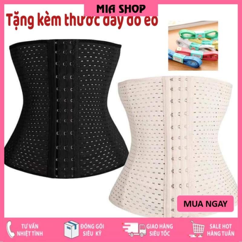 Đai Nịt Bụng Định Hình Giảm Eo Giảm Mỡ Thon Gọn - Chiều Cao Gen 23cm - Có Lỗ Thoáng Khí - Gen Nịt Bụng Chống Cuộn Cao Cấp - Đồ lót định hình DORA Việt Nam