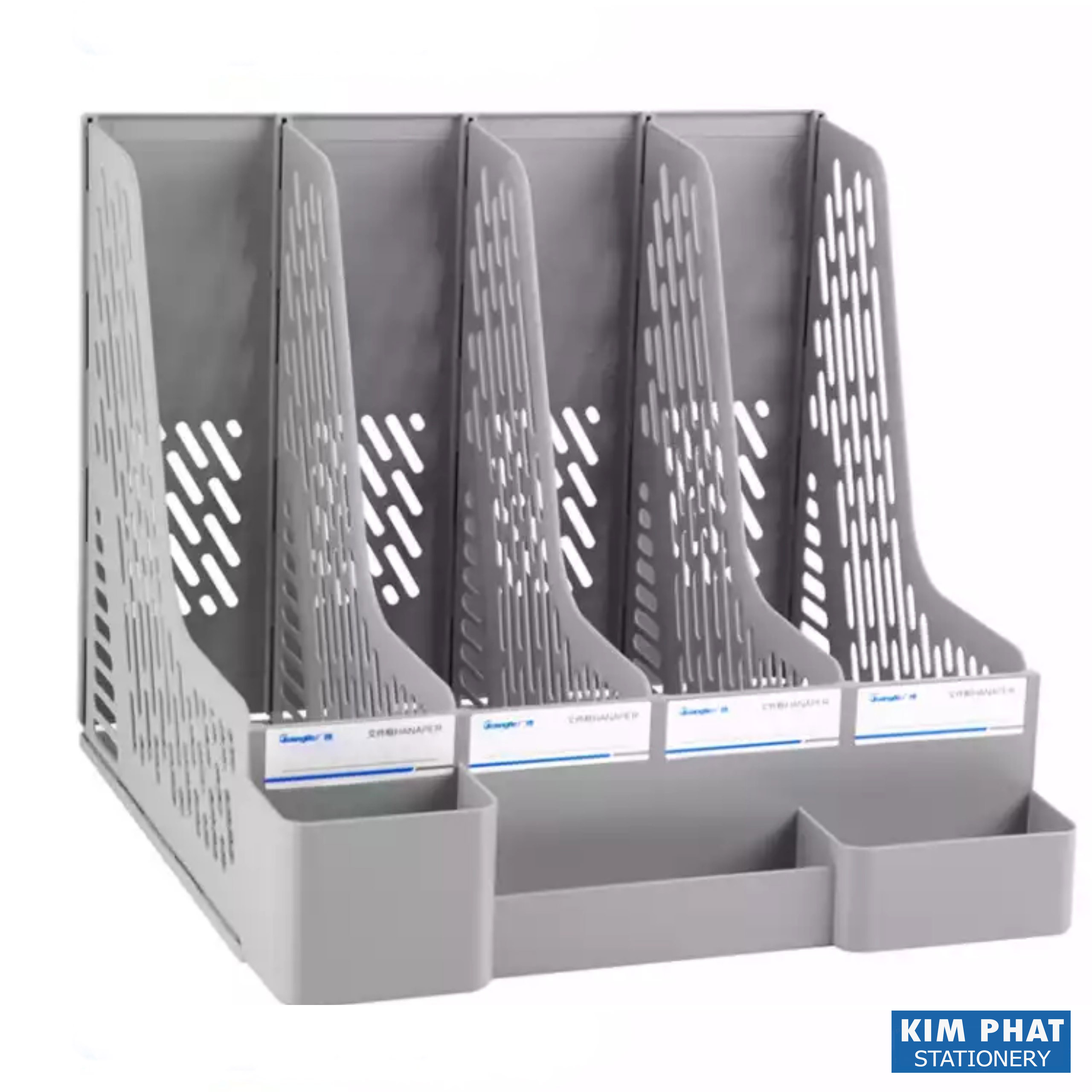Giá để tài liệu 4 ngăn kèm khay để bút Guangbo WJK9279B