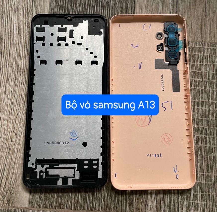 bộ vỏ samsung A13 (4G) bộ vỏ zin kèm phím,kính camera