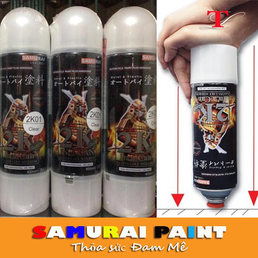 Sơn lót samurai - Chai sơn lót 2K04 sơn xịt samurai