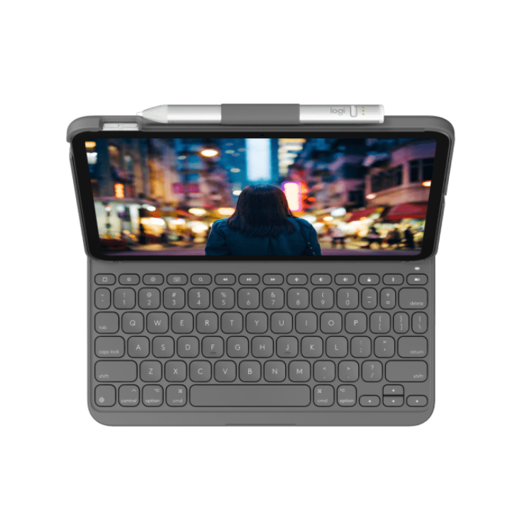 Logitech Slim Folio keyboard leather case cover for iPad 10th-authentic