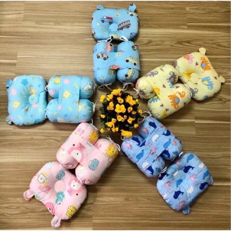 bộ chẹn bông chèn đa năng kèm gối cotton cho bé