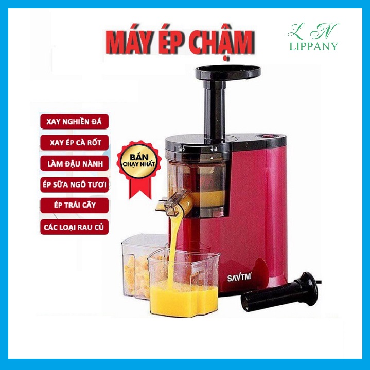 Máy Ép Chậm - Máy Ép Trái Cây Tốc Độ Chậm Cao Cấp - Ép Hoa Quả Chất Lượng Cao Chạy Êm Giữ Dinh Dưỡng Kiệt Bã- Tiện Lợi - Phù Hợp Với Gia Đình