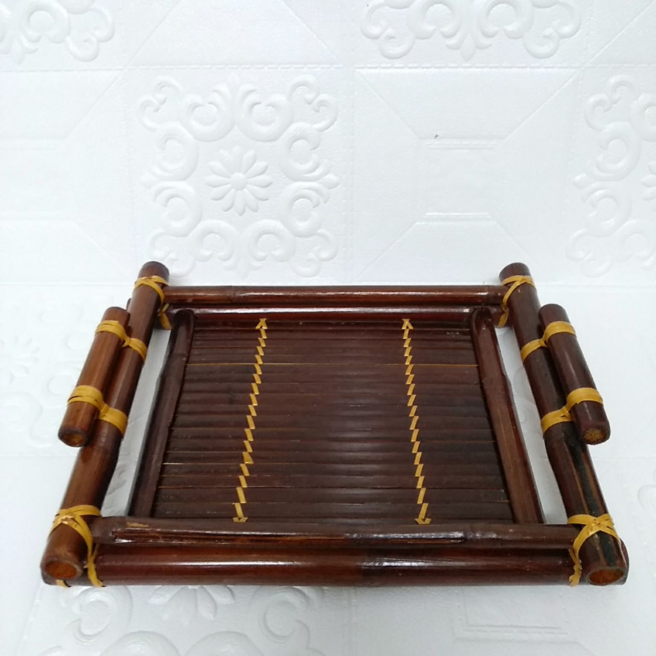 Khay trà tre 35 x 25 cm cao cấp
