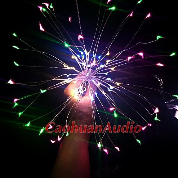 Bộ dây 5 chùm đèn Led pháo hoa firework nhiều màu
