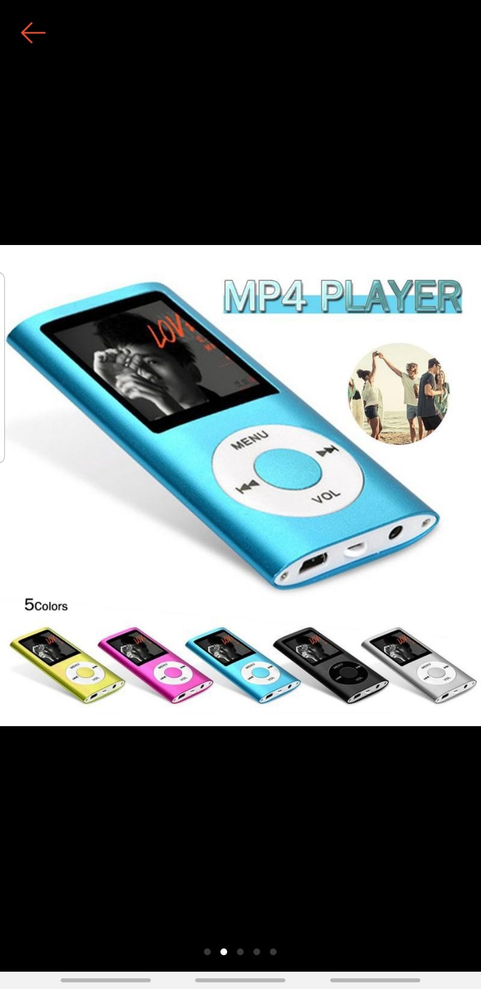 Máy nghe nhạc MP4 full box có  cáp sạc