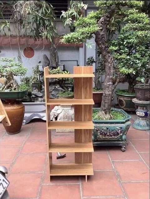 Kệ góc tường 5 tầng bằng gỗ MDF chất lượng cao