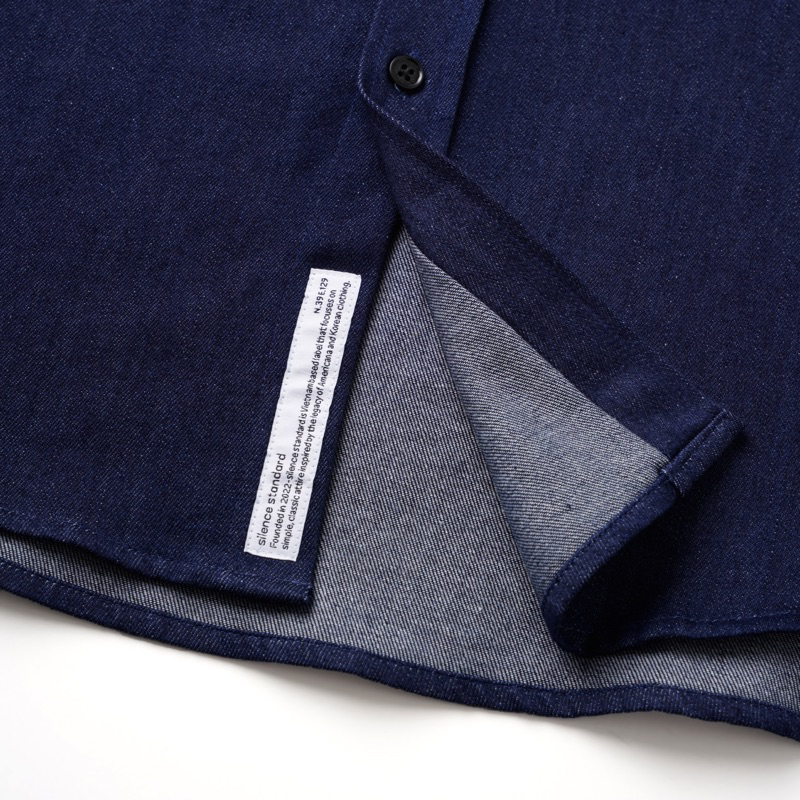 Áo sơ mi SILENCE STANDARD Eco Denim Thêu Logo S