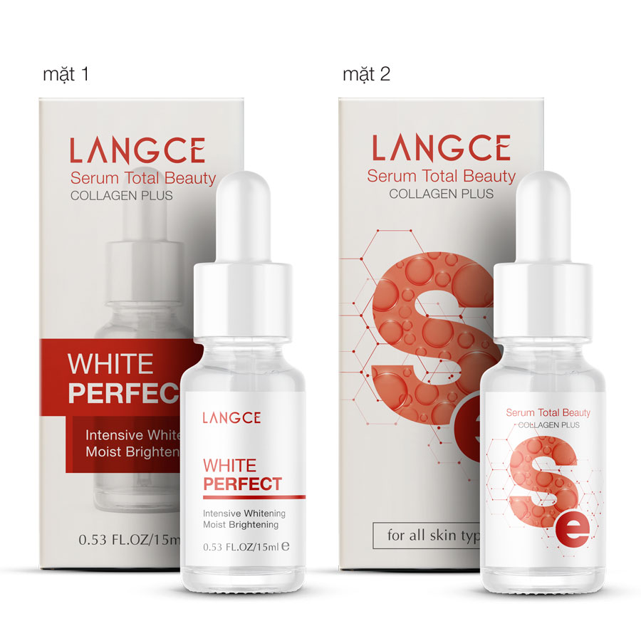 BỘ TRẮNG DA, GIỮ ẨM MỀM MỊN ĐẸP DA WHITE PERFECT Se+Cr LANGCE