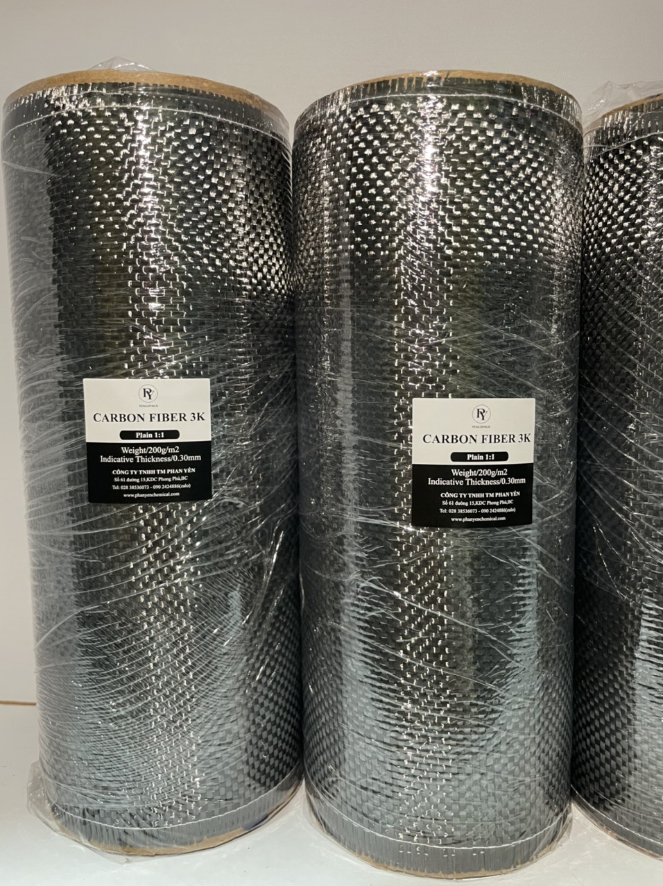 Sợi Carbon,vải carbon [khổ 20cm×100cm][kiểu đan plain 1:1][trang trí xe máy]