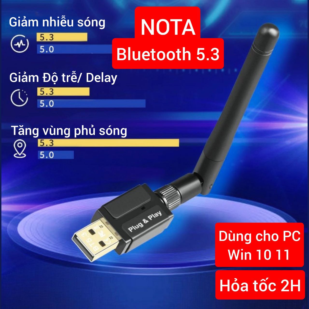[ TP Link - Hỏa Tốc] Usb Bluetooth 5.0 5.4 5.3 TP Link UB500 và USB WIFI + BLUETOOTH 2 trong 1 thu wifi 5ghz cho pc