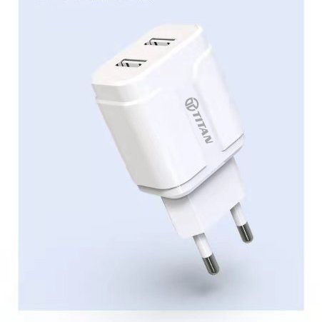 Bộ củ sạc 2 cổng 2A kèm cáp Micro TITAN SM12