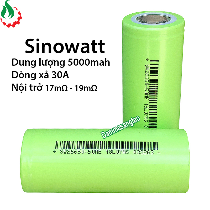 DMST Cell pin 26650 Sinowatt 5000mah-20A (Li-ion 3.7V)