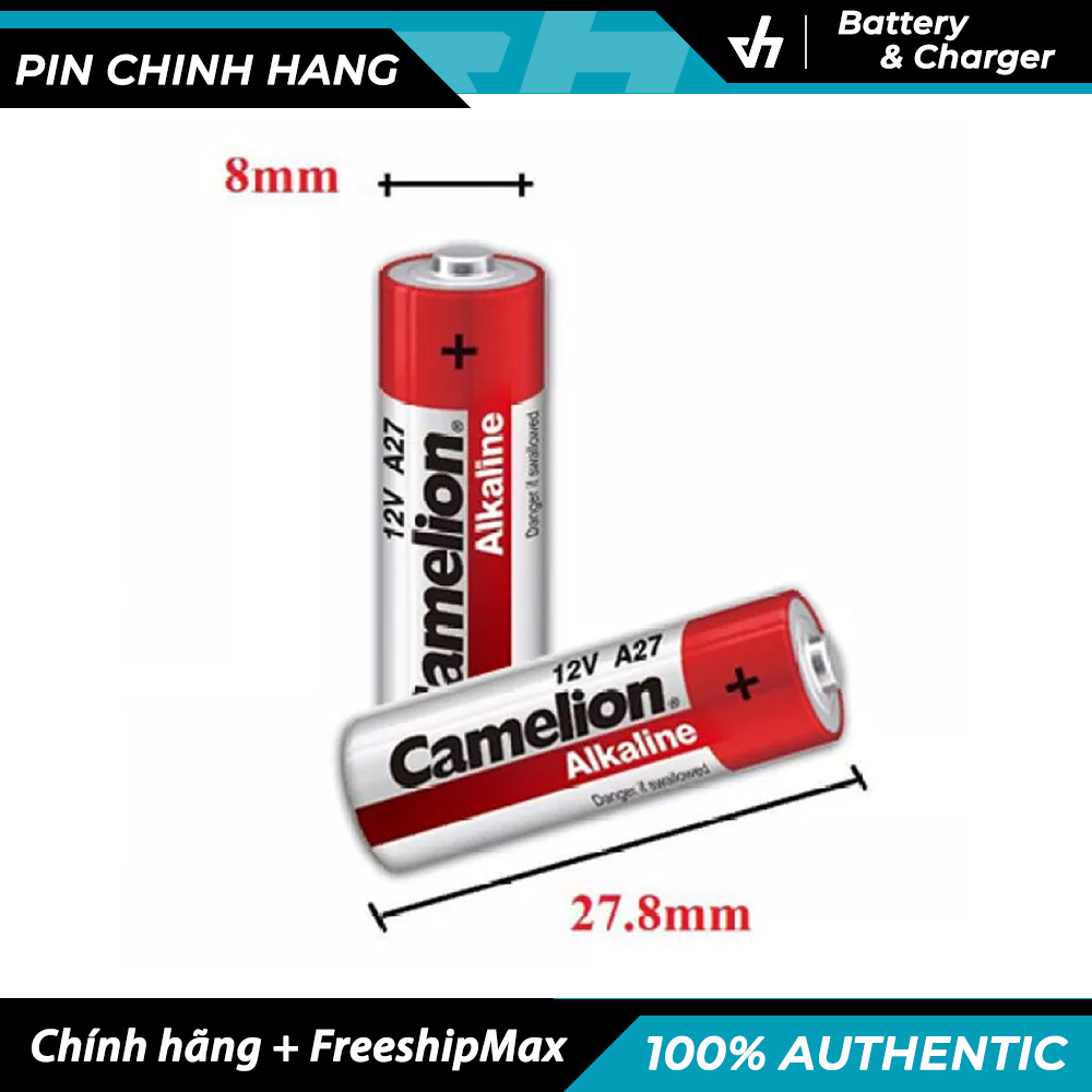 2 Pin Camelion A27 Alkaline 12V