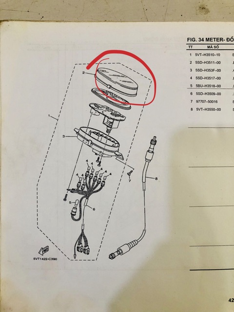 Mặt kính đồng hồ yamaha jupiter v