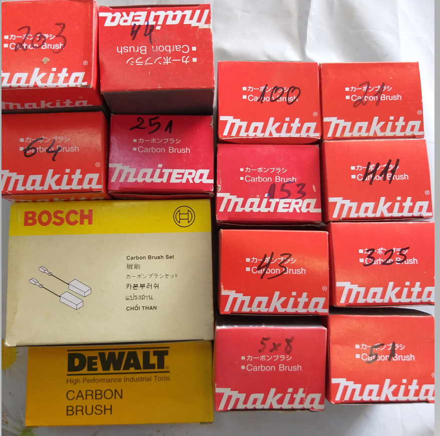 10 đôi chổi than 51 dùng cho máy bào,máy mài