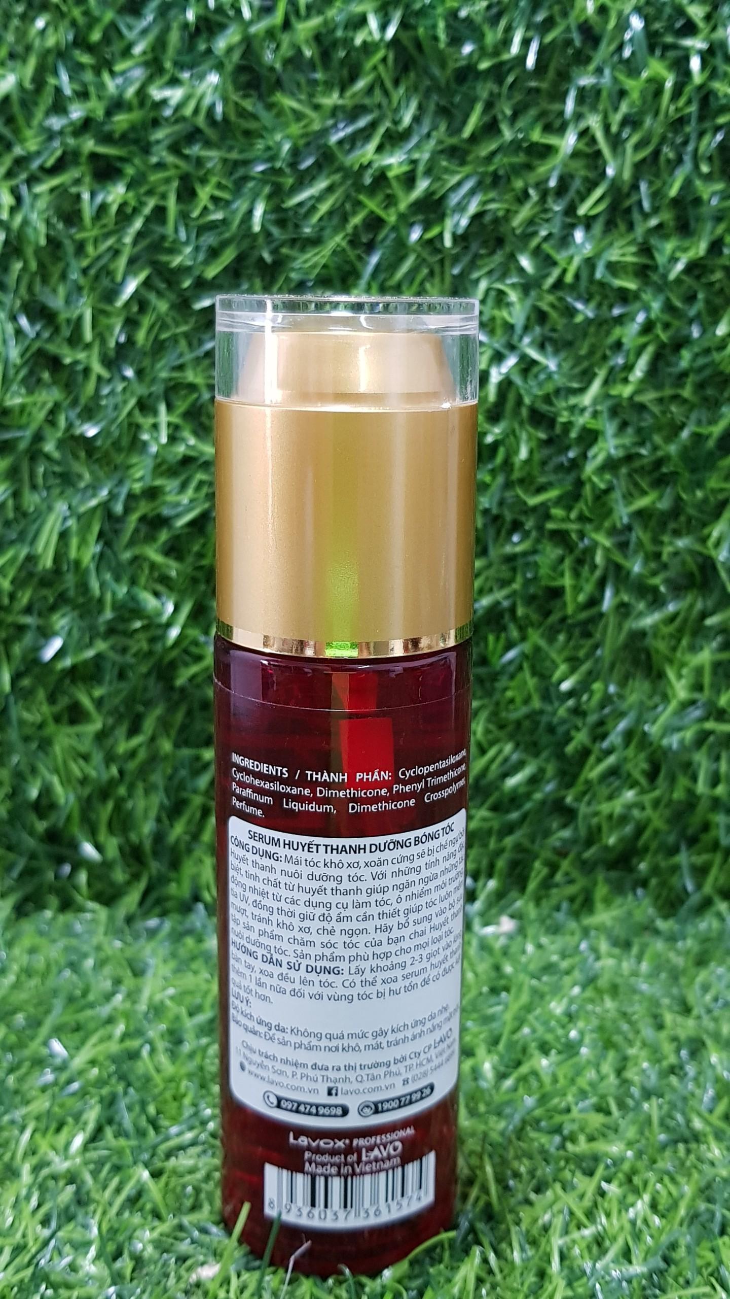 [HCM]Serum huyết thanh dưỡng bóng tóc Lavox 60ml