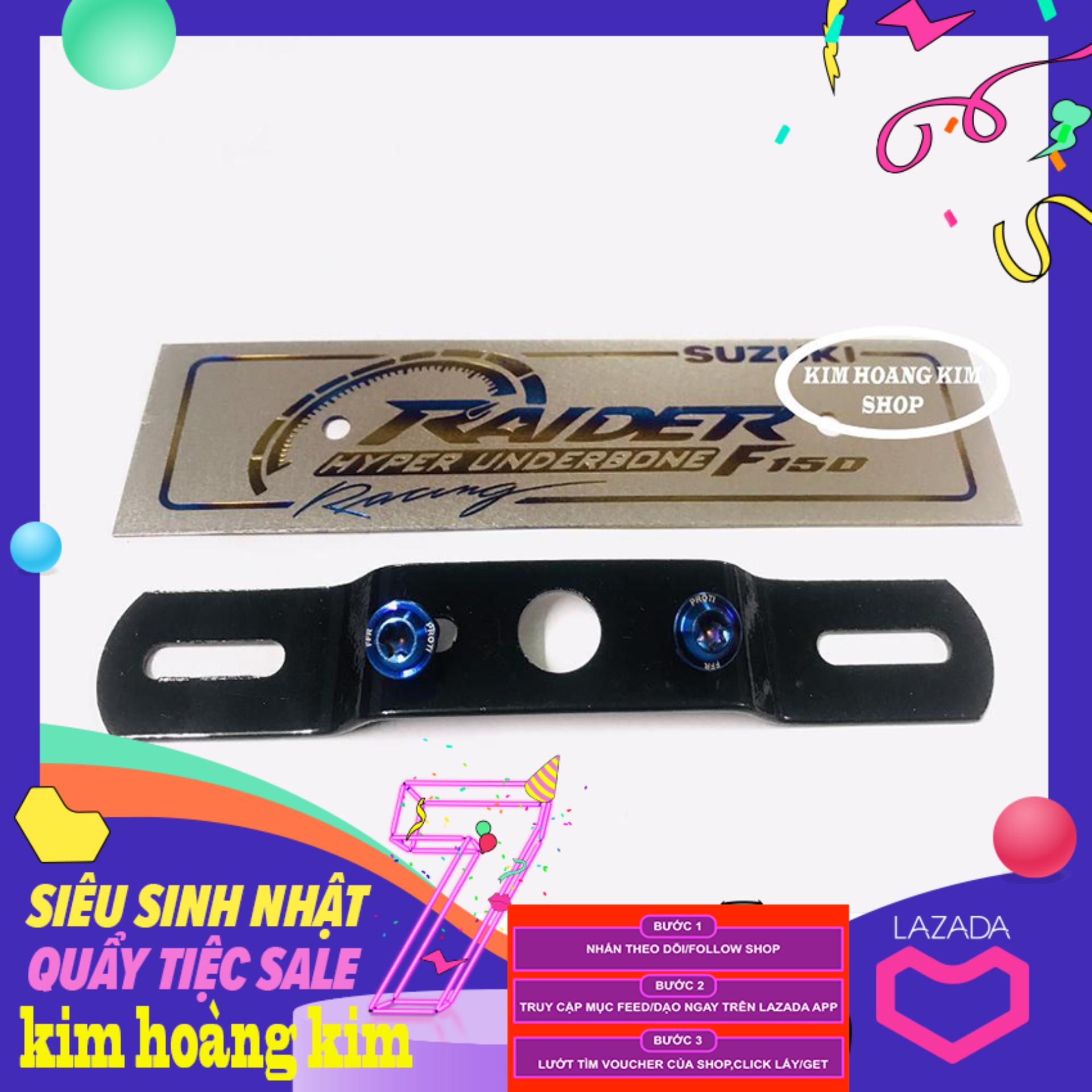 Bảng tên TiTanium Khò gắn Raider + 2 ốc Proti