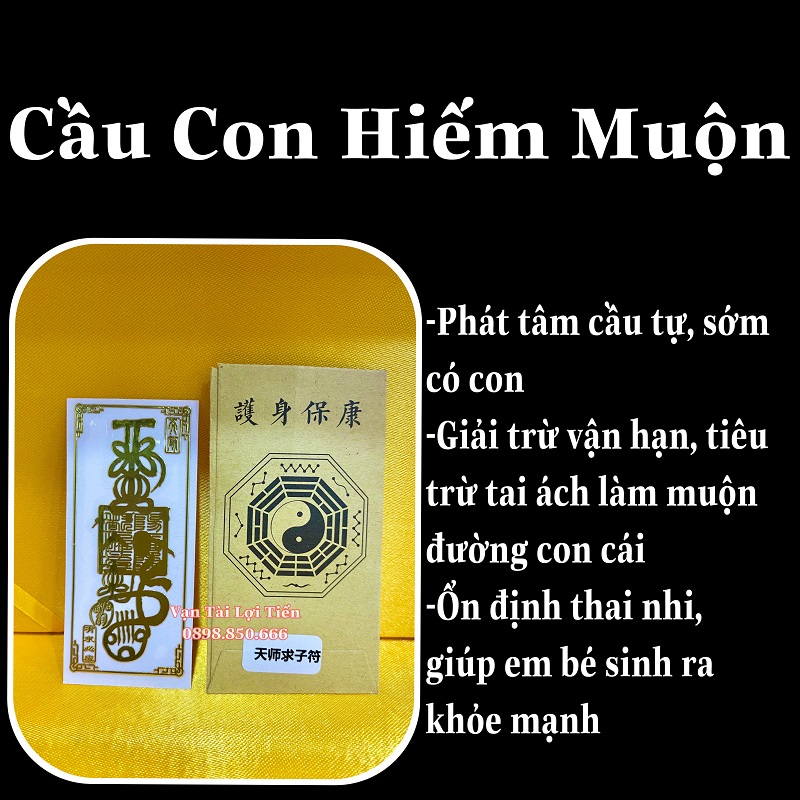 [HCM]Linh Phù Dán Cầu Con Hiến Muộn