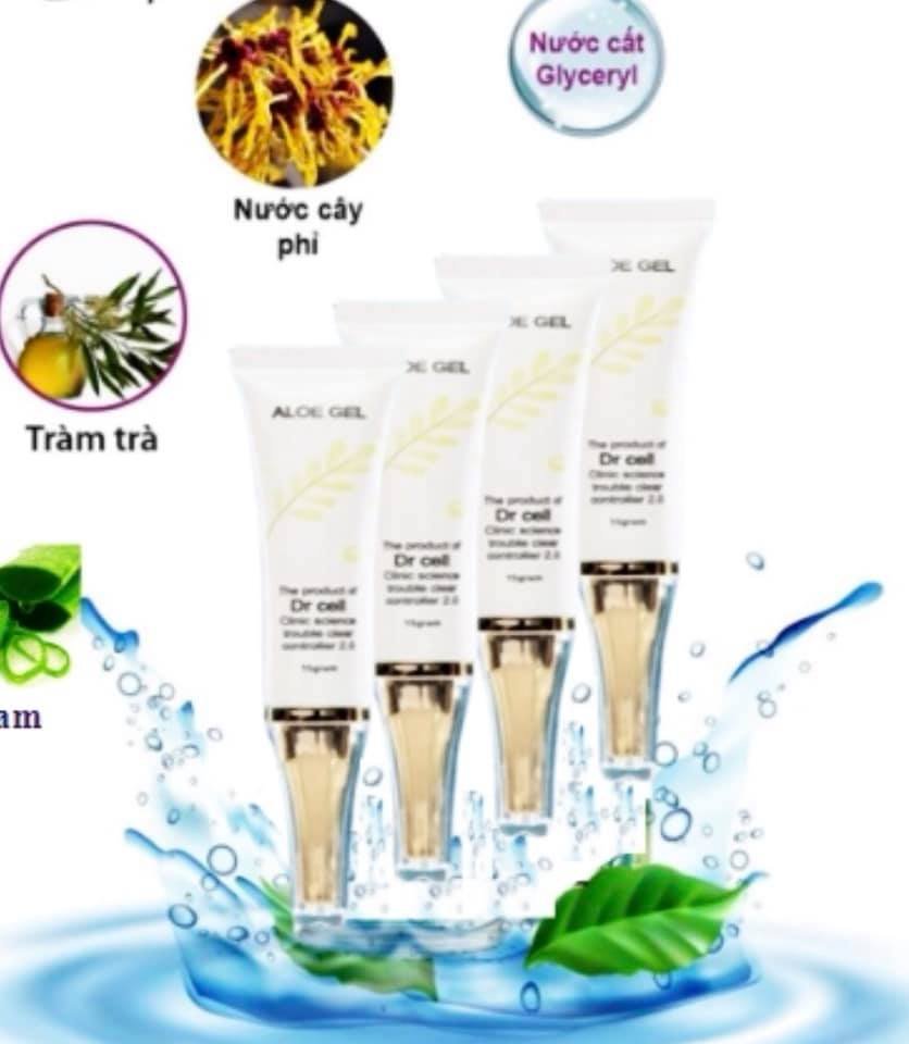 Gel Nha Đam Chấm Mụn Dr Cell 15ml giảm mụn gom còi mụn nhanh chóng