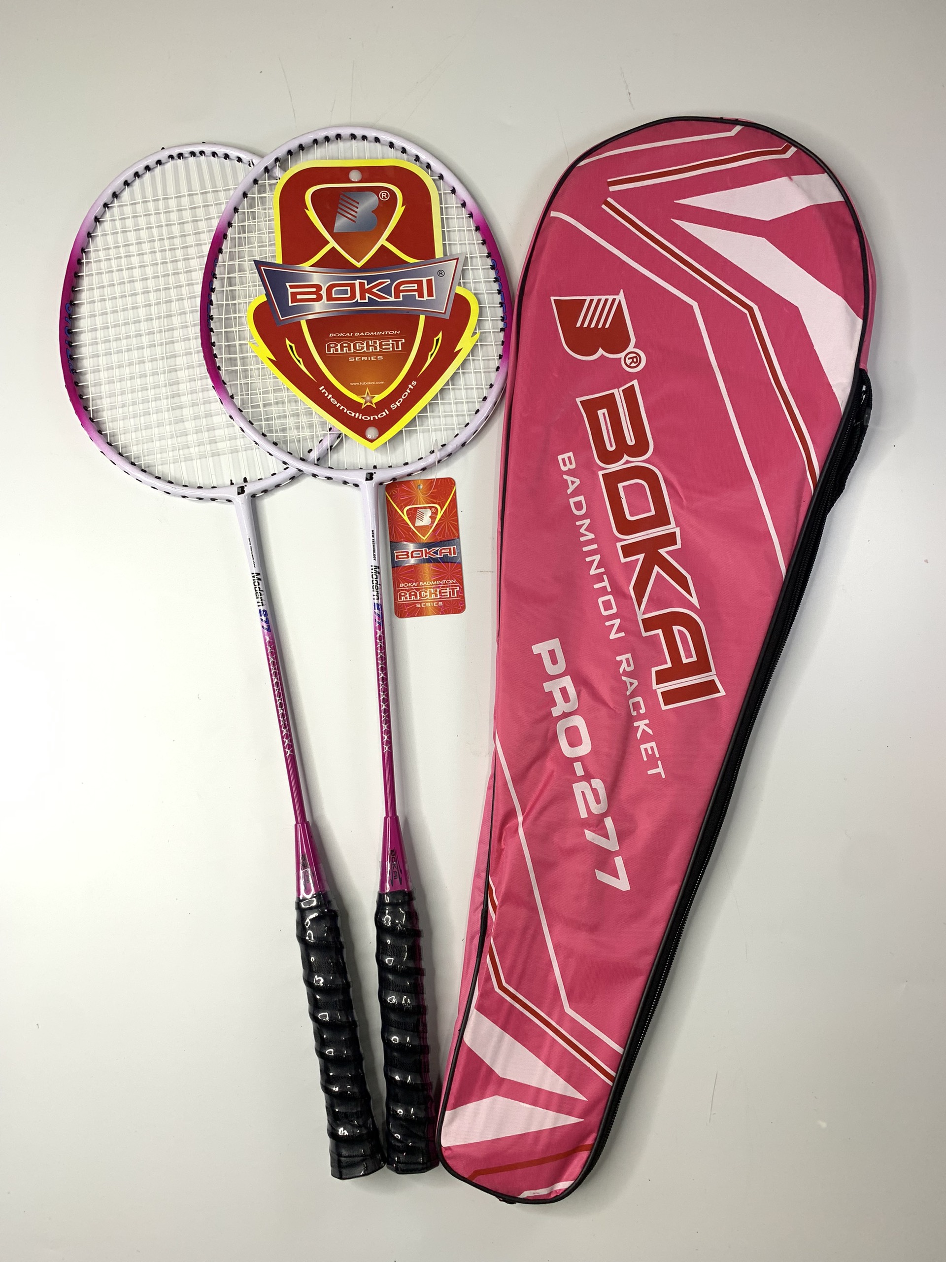 Combo bộ 2 cây Vợt Cầu Lông Bokai 277 chính hãng tặng ngay hộp Cầu Ba Sao 10 quả